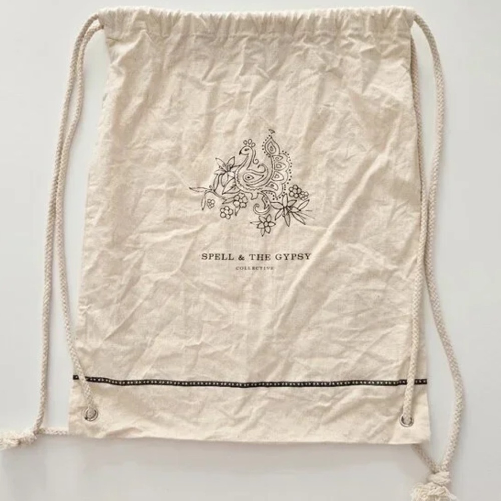 Spell & The Gypsy Peacock Rope Drawstring Backpack - Picture 2 of 7